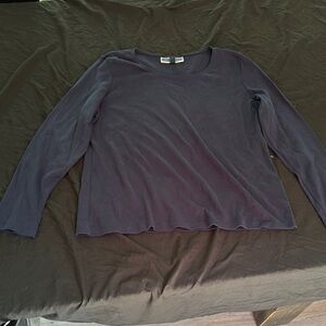 Karen‎ Scott Women's Blue Long Sleeve Top large